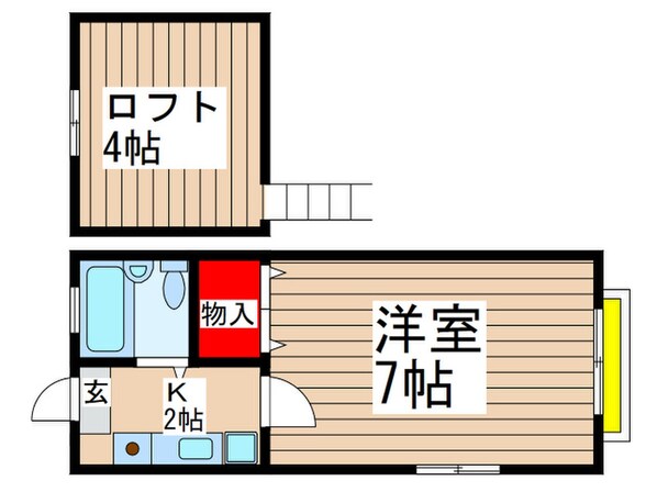 スカイパ－クの物件間取画像